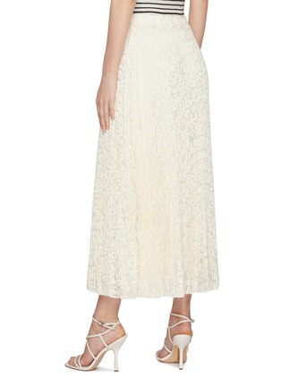 Back View - Click To Enlarge - ERMANNO SCERVINO - Elasticated Pleated Lace Skirt