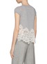 Back View - Click To Enlarge - ERMANNO SCERVINO - Lace Trim Cashmere Knit Top