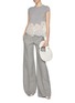 Figure View - Click To Enlarge - ERMANNO SCERVINO - Lace Trim Cashmere Knit Top