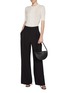 Figure View - Click To Enlarge - ERMANNO SCERVINO - Knotted Centre Cashmere Knit Top