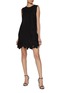 Figure View - Click To Enlarge - ERMANNO SCERVINO - Embroidered Floral Wool Shift Dress