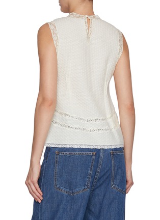 Back View - Click To Enlarge - ERMANNO SCERVINO - Lace Sleeveless Top