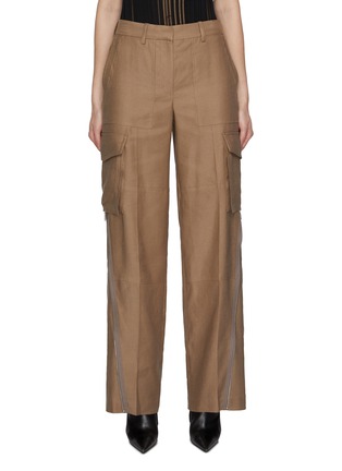 Main View - Click To Enlarge - HELMUT LANG - Zipper Hem Cargo Pants