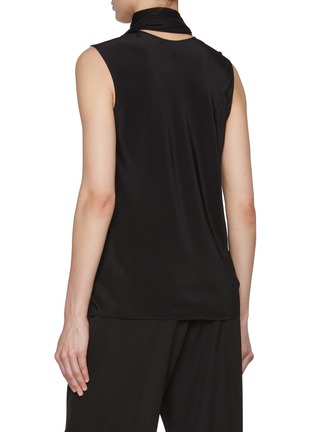 Back View - Click To Enlarge - HELMUT LANG - Sleeveless Silk Scarf Top