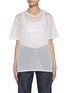 Main View - Click To Enlarge - HELMUT LANG - Logo Print Sheer Crewneck T-Shirt