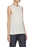 Detail View - Click To Enlarge - HELMUT LANG - Long Sleeve Shrug Crewneck Sweater