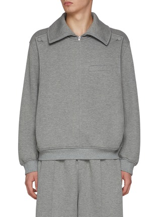 Main View - Click To Enlarge - RE: BY MAISON SANS TITRE - Double Layered Sweatshirt