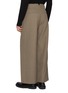 Back View - Click To Enlarge - RE: BY MAISON SANS TITRE - Waist Strap Pleated Wide Leg Pants