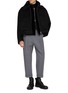 Figure View - Click To Enlarge - RE: BY MAISON SANS TITRE - Cropped Wool Jacket