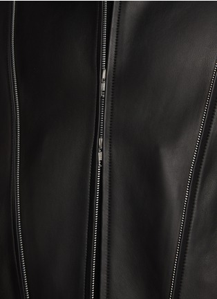  - RE: BY MAISON SANS TITRE - Detachable Front Cover Leather Jacket