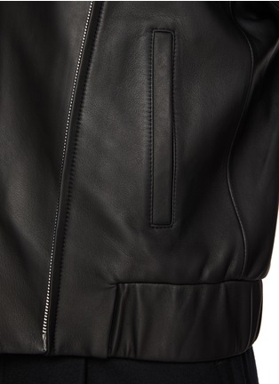  - RE: BY MAISON SANS TITRE - Detachable Front Cover Leather Jacket