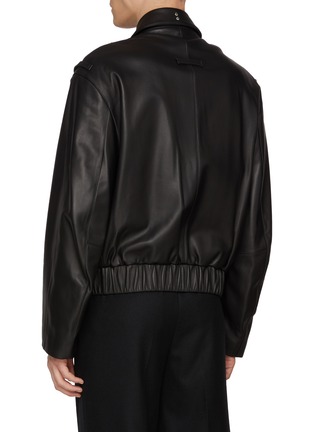 Back View - Click To Enlarge - RE: BY MAISON SANS TITRE - Detachable Front Cover Leather Jacket