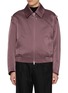 Main View - Click To Enlarge - RE: BY MAISON SANS TITRE - Satin Touch Cropped Jacket