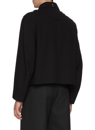 Back View - Click To Enlarge - RE: BY MAISON SANS TITRE - Drop Shoulder Zip Up Jacket