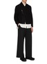 Figure View - Click To Enlarge - RE: BY MAISON SANS TITRE - Drop Shoulder Zip Up Jacket