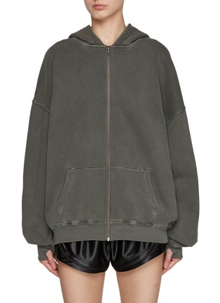 Main View - Click To Enlarge - JOAH BROWN - Oversized Zip Hoodie