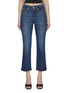 Main View - Click To Enlarge - GOOD AMERICAN - Good Legs Medium Washed Cropped Mini Boot Jeans