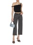 Figure View - Click To Enlarge - GOOD AMERICAN - Good Waist Palazzo Cropped Jeans