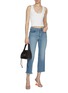 Figure View - Click To Enlarge - GOOD AMERICAN - Good Petite Frayed Hem Jeans