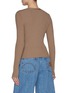 Back View - Click To Enlarge - GOOD AMERICAN - V-neck Rib Cardigan