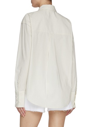 Back View - Click To Enlarge - GOOD AMERICAN - Stripe Poplin Shirt