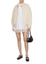 Figure View - Click To Enlarge - WE11DONE - Sequined Lace Hem Cotton Dress