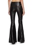 Back View - Click To Enlarge - WE11DONE - Lambskin Leather Flared Leg Pants