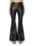 Main View - Click To Enlarge - WE11DONE - Lambskin Leather Flared Leg Pants