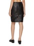 Back View - Click To Enlarge - WE11DONE - Lambskin Leather H-Line Skirt