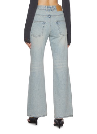 Back View - Click To Enlarge - WE11DONE - Cotton Flared Leg Jeans