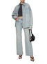 Figure View - Click To Enlarge - WE11DONE - Cotton Flared Leg Jeans