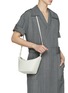 Back View - Click To Enlarge - LOEWE - Mini Hammock Leather Hobo Bag