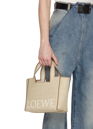 Front View - Click To Enlarge - LOEWE - Small LOEWE Font Canvas Tote Bag