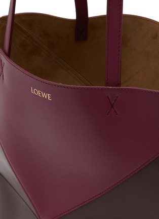 Detail View - Click To Enlarge - LOEWE - Medium Puzzle Fold Bicolour Leather Tote Bag