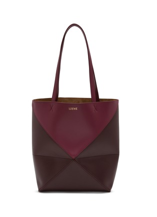 Main View - Click To Enlarge - LOEWE - Medium Puzzle Fold Bicolour Leather Tote Bag