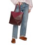 Figure View - Click To Enlarge - LOEWE - Medium Puzzle Fold Bicolour Leather Tote Bag