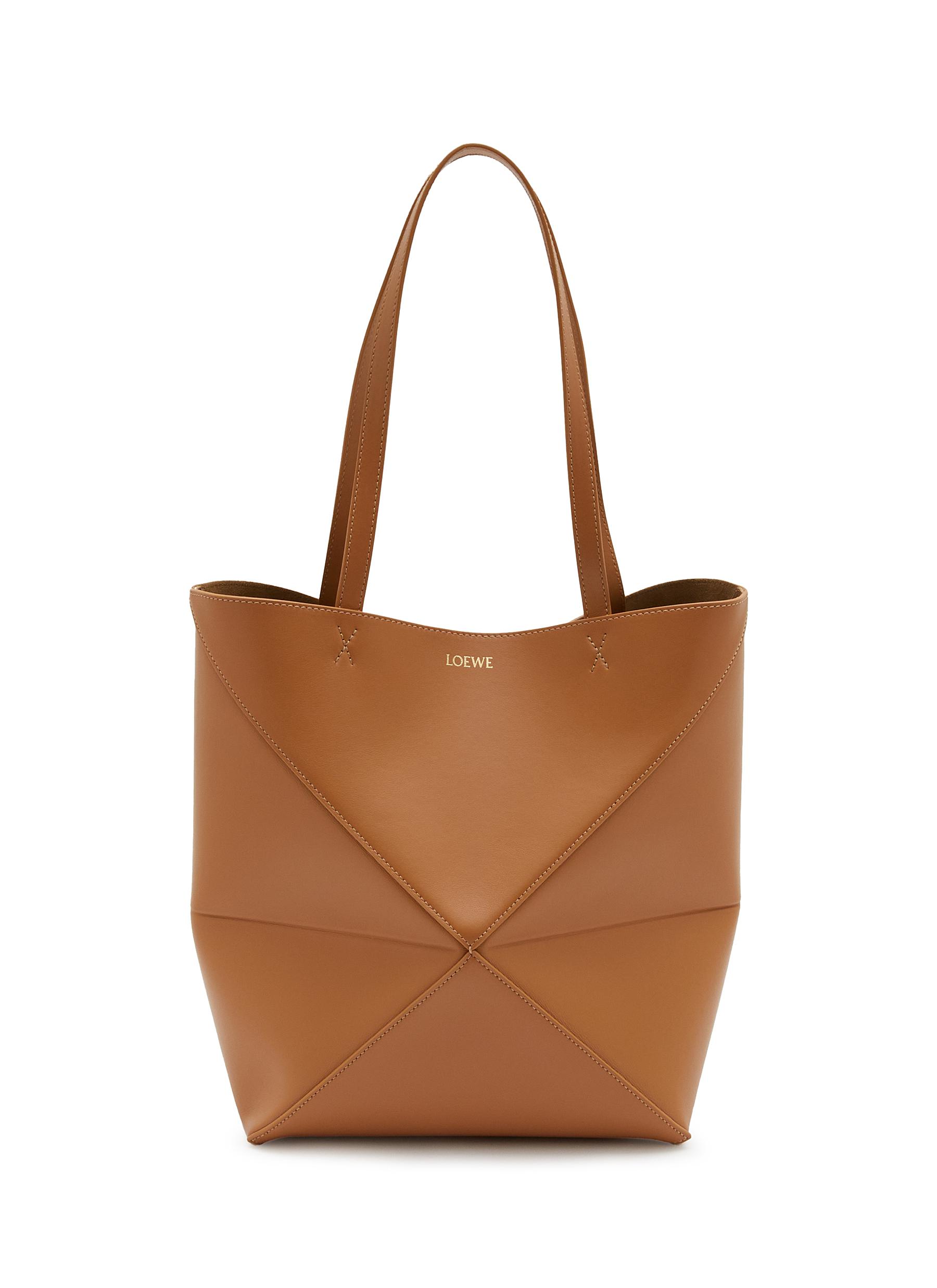 LOEWE Medium Puzzle Fold Leather Tote Bag Women Lane Crawford