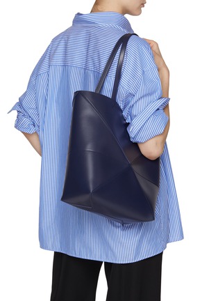 Figure View - Click To Enlarge - LOEWE - Medium Puzzle Fold Leather Tote Bag