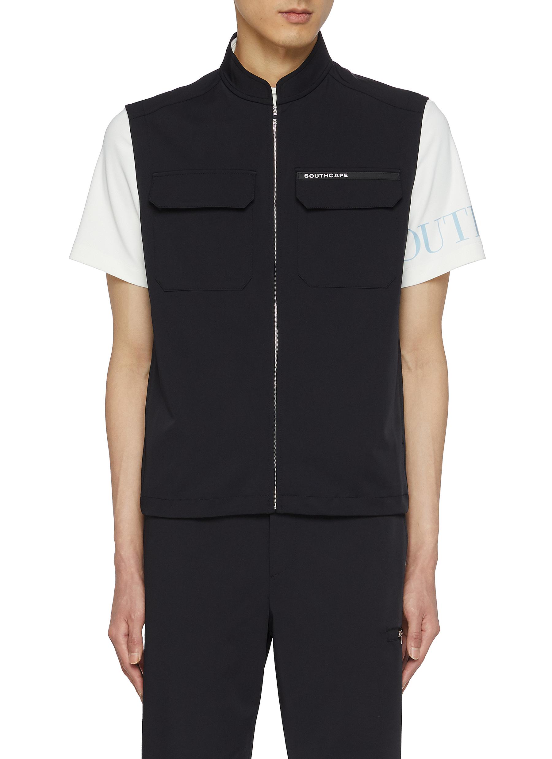 SOUTHCAPE | Mandarin Collar Full Zip Vest | Men | Lane Crawford