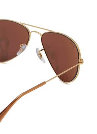Detail View - Click To Enlarge - RAY-BAN - Mirror Pilot Lens Sunglasses
