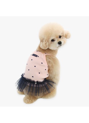 Detail View - Click To Enlarge - ITSDOG - Small Heart Cubic Dog Tutu Dress — Pink