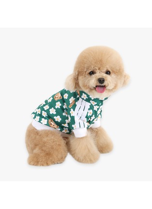 Detail View - Click To Enlarge - ITSDOG - Small Teddy Blossom Jersey — Green