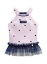 Main View - Click To Enlarge - ITSDOG - Medium Heart Cubic Dog Tutu Dress — Lavender