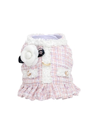 Main View - Click To Enlarge - ITSDOG - Camellia Tweed Small Dog Harness — Pink