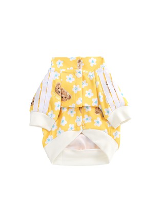 Back View - Click To Enlarge - ITSDOG - Small Teddy Blossom Jersey — Yellow