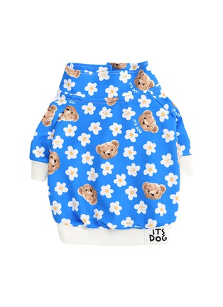 Main View - Click To Enlarge - ITSDOG - Medium Teddy Blossom Jersey — Blue