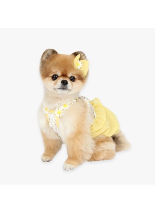 Detail View - Click To Enlarge - ITSDOG - Medium Daisy Balloon Dog Dress — Yellow