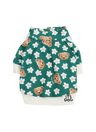 Main View - Click To Enlarge - ITSDOG - Small/Medium Teddy Blossom Jersey — Green