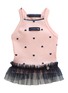 Main View - Click To Enlarge - ITSDOG - Large Heart Cubic Dog Tutu Dress — Pink