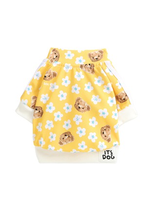 Main View - Click To Enlarge - ITSDOG - Medium Teddy Blossom Jersey — Yellow